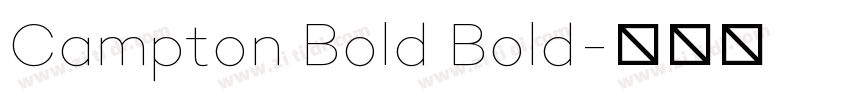 Campton Bold Bold字体转换
